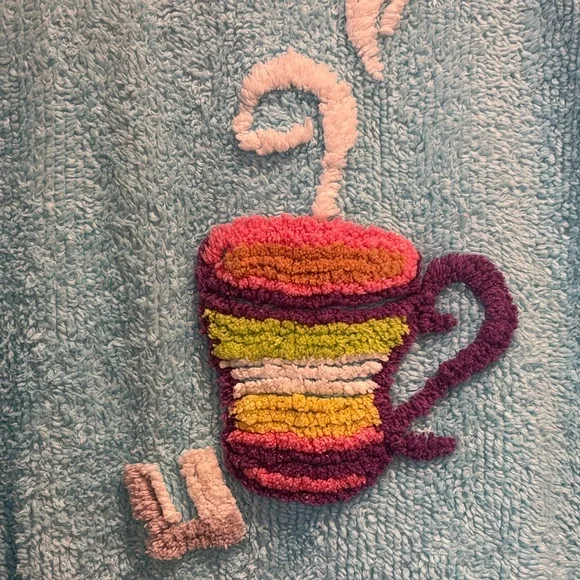 Quacker Factory Chenille Coffee Themed Zip Front Housecoat - Extra Large - Picture 3 of 9